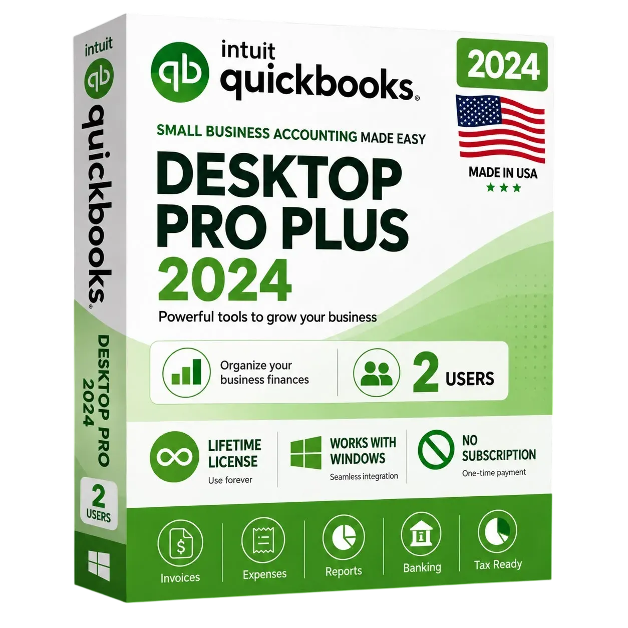 QuickBooks Desktop Pro Plus 2024 (2 Users) | US Edition