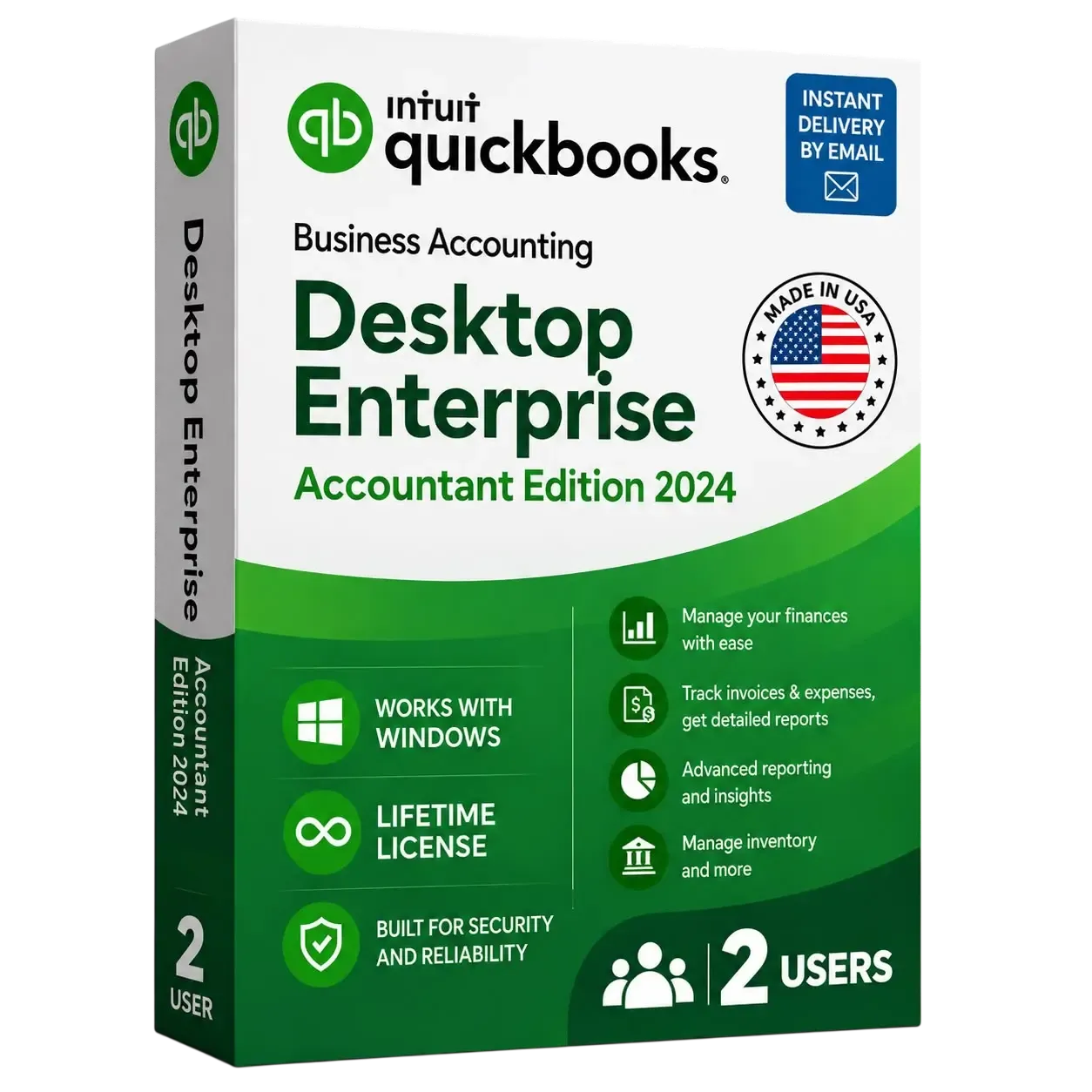 QuickBooks Desktop Enterprise Accountant 2024 (2 Users) | US Edition